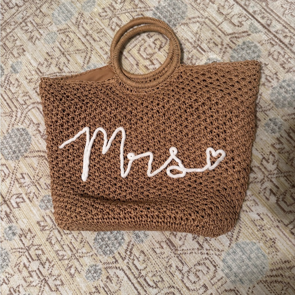 Mrs Crochet Tote Bag